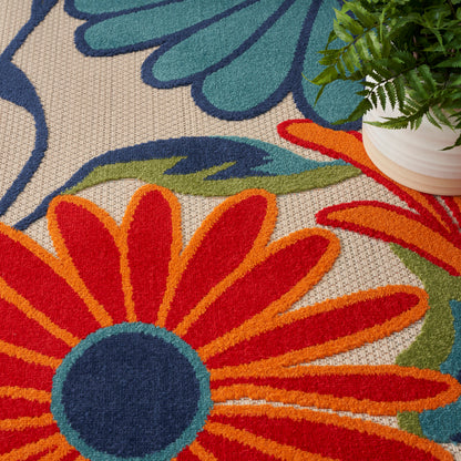 Nourison Home Aloha  Multicolor  Contemporary
