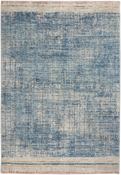 Nourison Home Quarry QUA13 Blue Contemporary Power-loomed Rugs