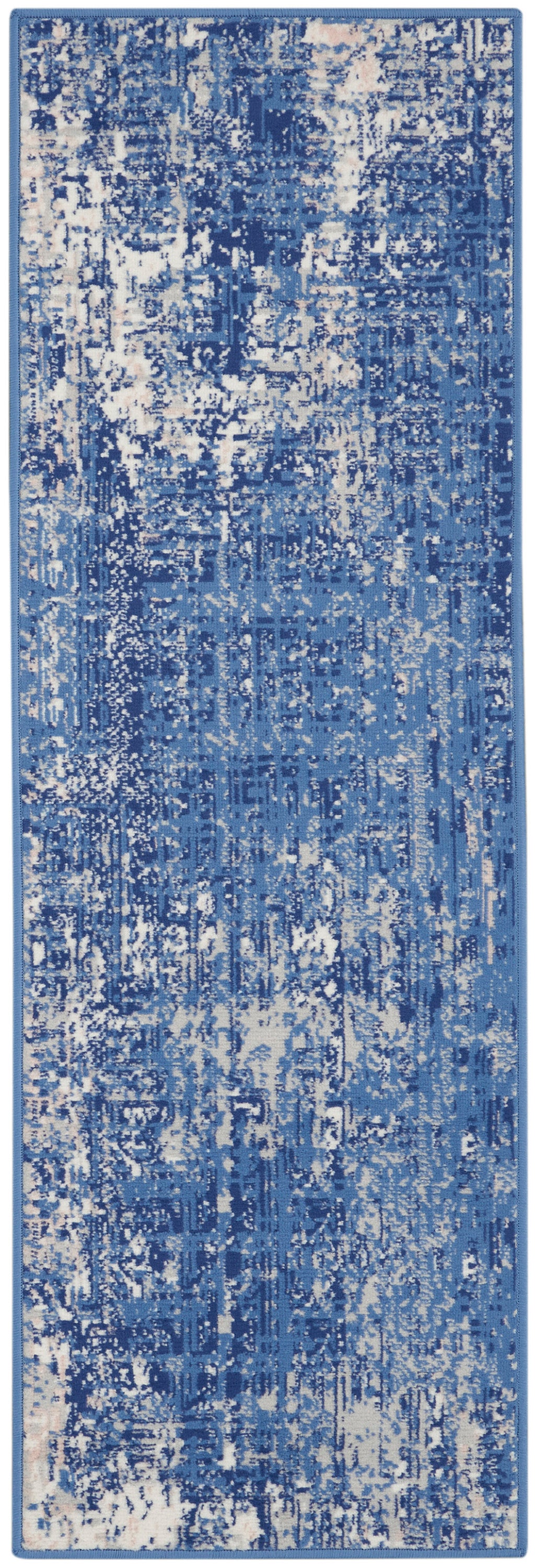 Nourison Home Whimsicle WHS08 Blue Ivory Contemporary Power-loomed Rug
