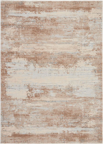Nourison Home Rustic Textures RUS03 Beige Contemporary Power-loomed Rugs