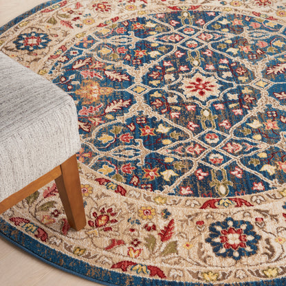 Nourison Home Karisma  Blue Ivory  Traditional