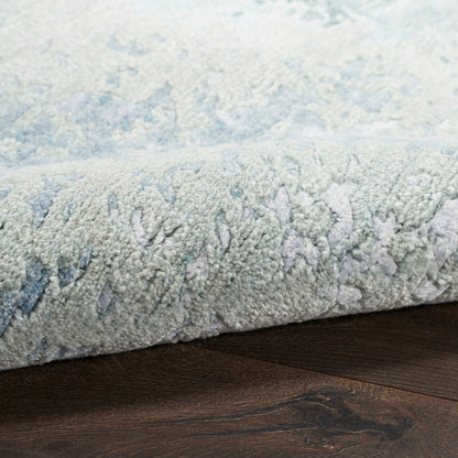 Nourison Home Silk Shadows  Blue Green  Contemporary