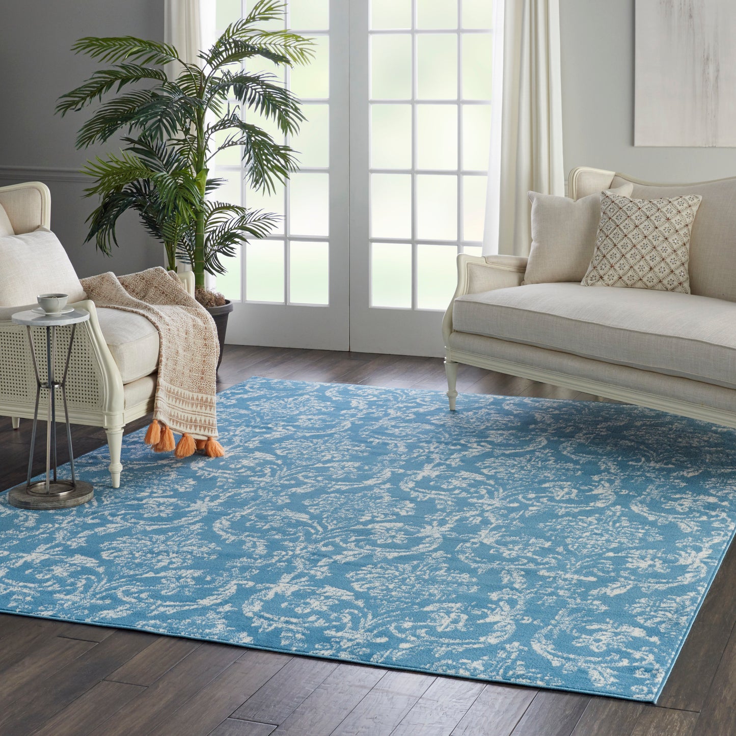 Nourison Home Jubilant  Blue  Transitional