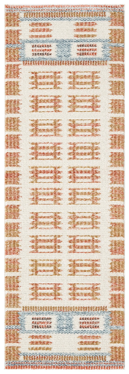 Nourison Home Nordic NRC16 Ivory Rust Contemporary Power-loomed Rug