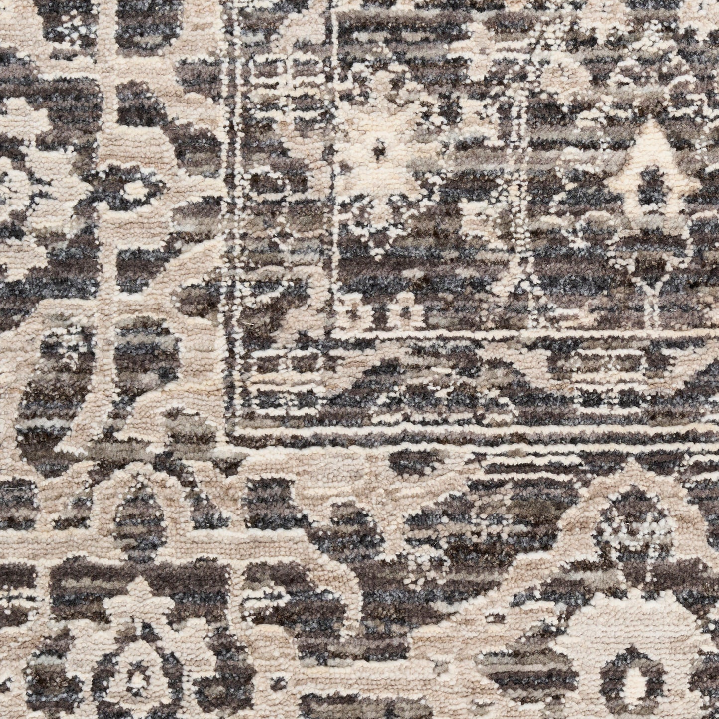 Nourison Home Shadows  Charcoal Ivory  Traditional