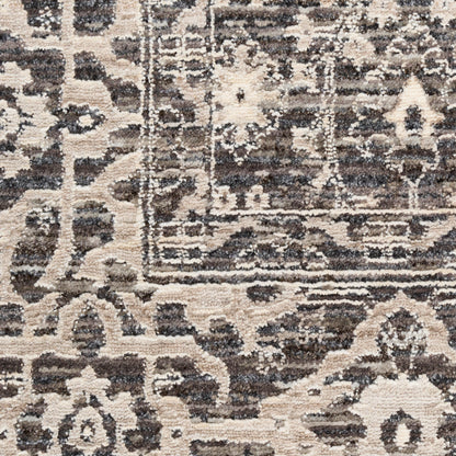 Nourison Home Shadows  Charcoal Ivory  Traditional