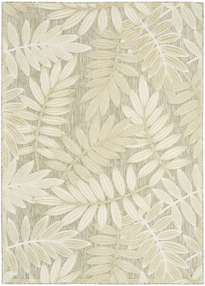 Nourison Home Aloha ALH18 Ivory Sage Contemporary Power-loomed Rugs