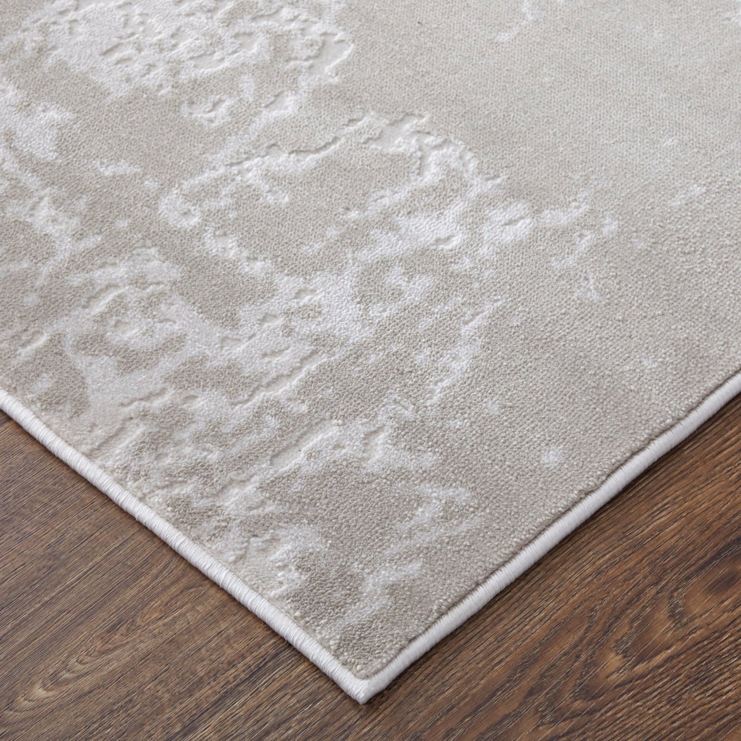 Feizy Prasad 39NAF Ivory Beige Modern/Luxury & Glam Rug - Rugs - Feizy - Atlanta Designer Rugs