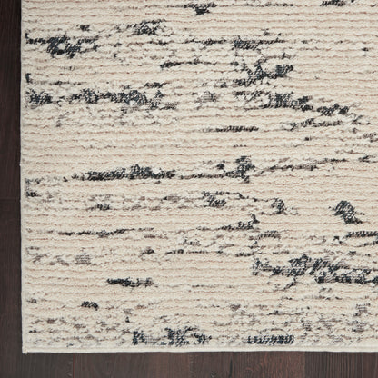 Nourison Home Zermatt  Ivory Blue  Contemporary