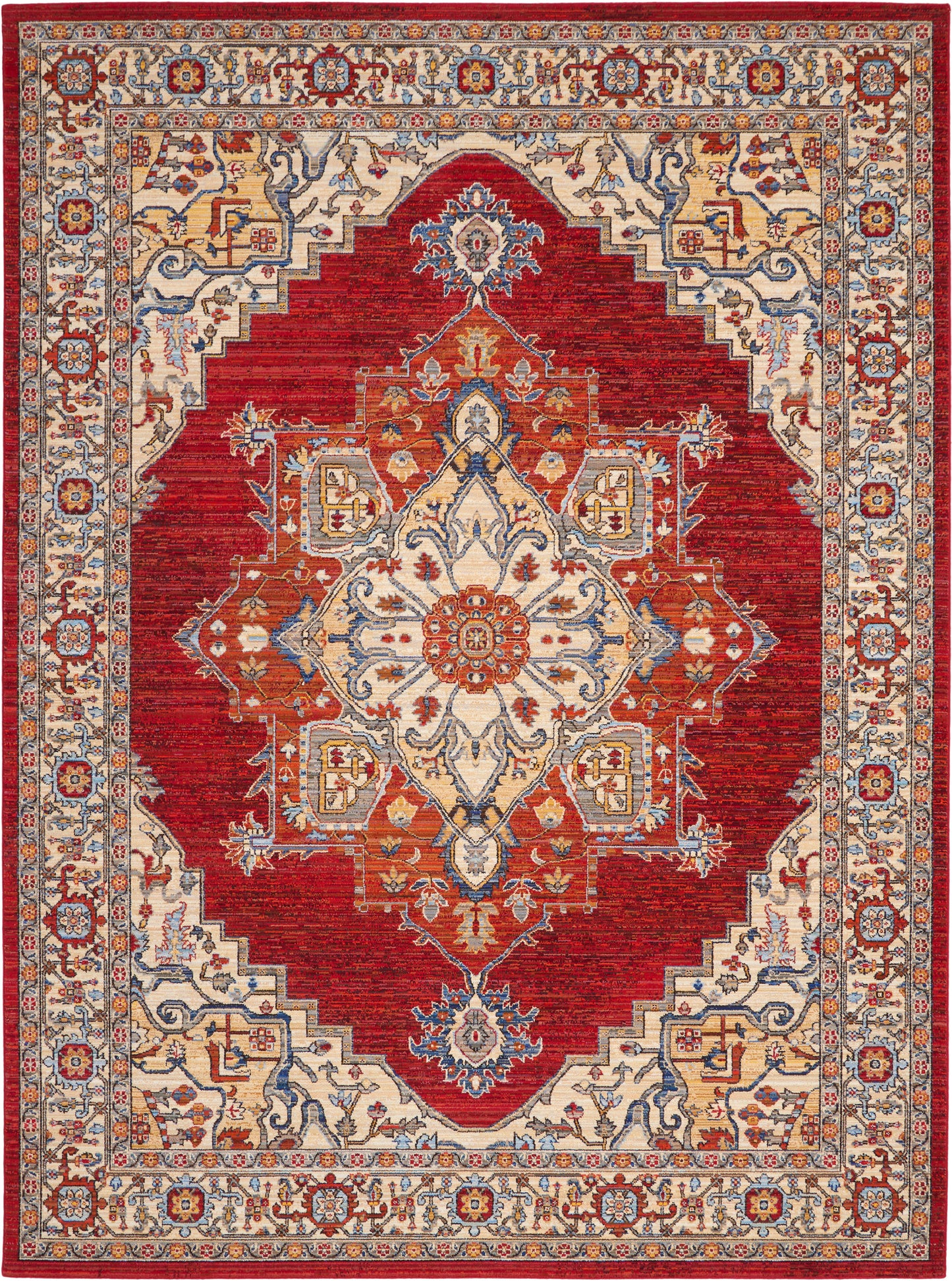 Nourison Home Majestic MST05 Red Traditional Loom-woven Rug