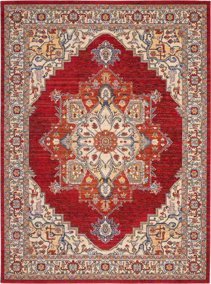 Nourison Home Majestic MST05 Red Traditional Loom-woven Rug