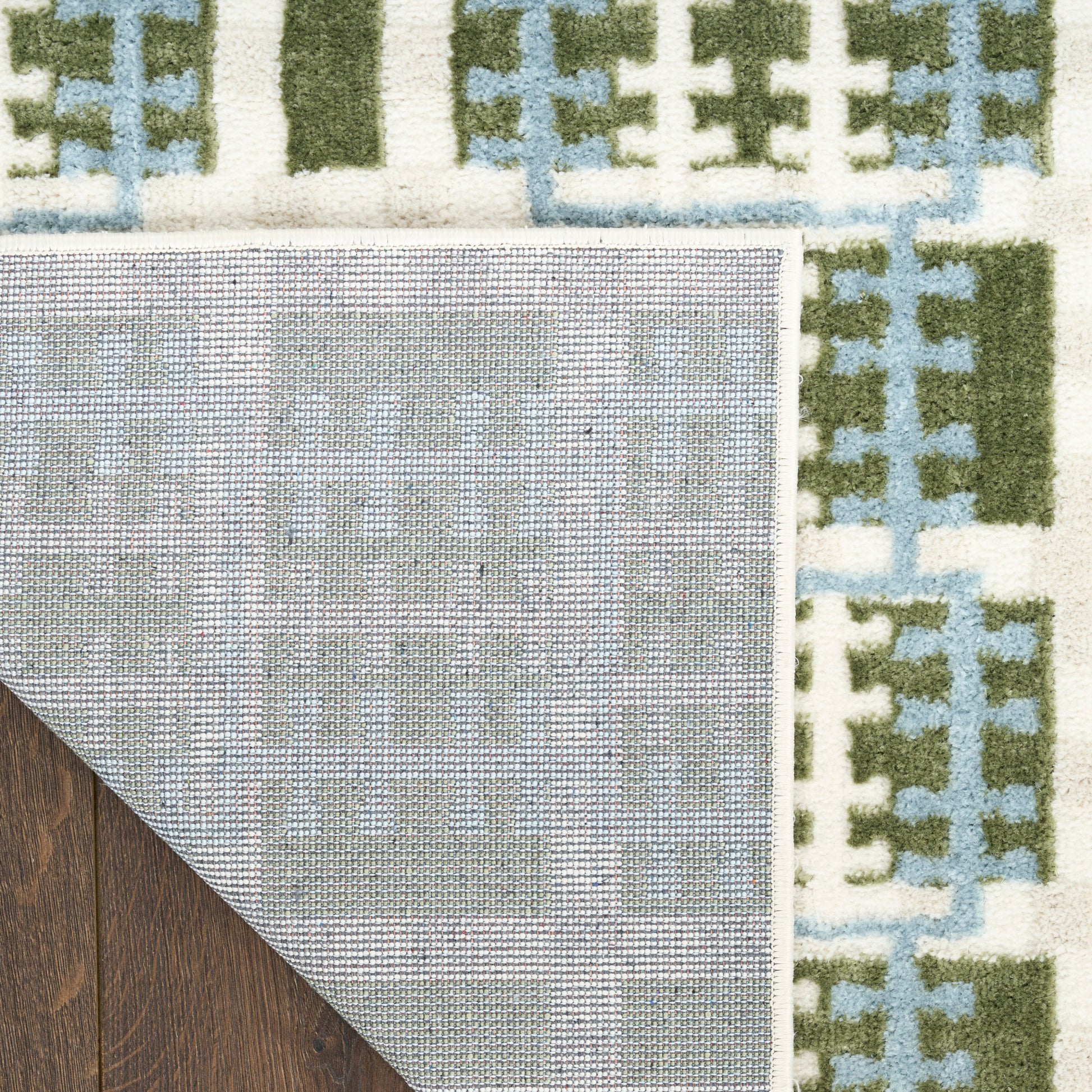 Nourison Home Nordic  Blue Green  Contemporary