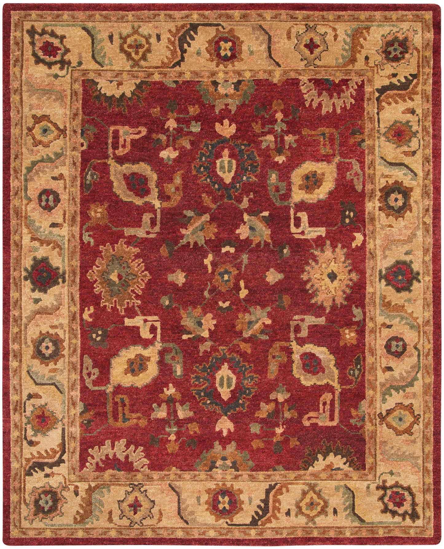 Nourison Home Tahoe TA08 Red Traditional Knotted Rug