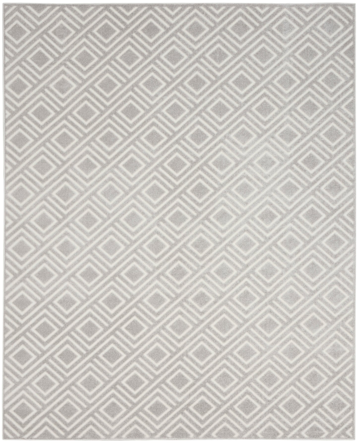 Nourison Home Care Free CAF03 Light Grey Contemporary Loom-woven Rug