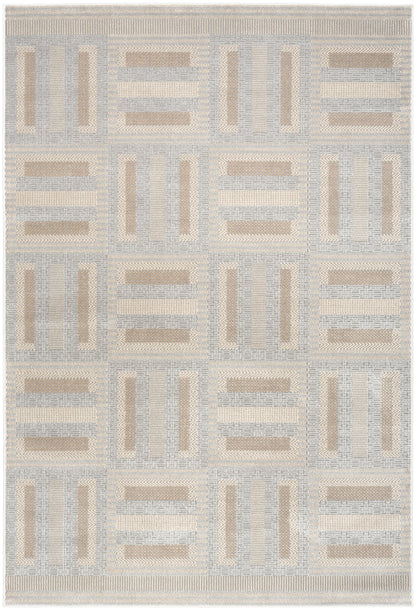 Nourison Home Nordic NRC11 Grey Multicolor Contemporary Power-loomed Rug