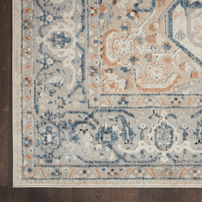 Nourison Home Malta  Ivory Grey  Traditional