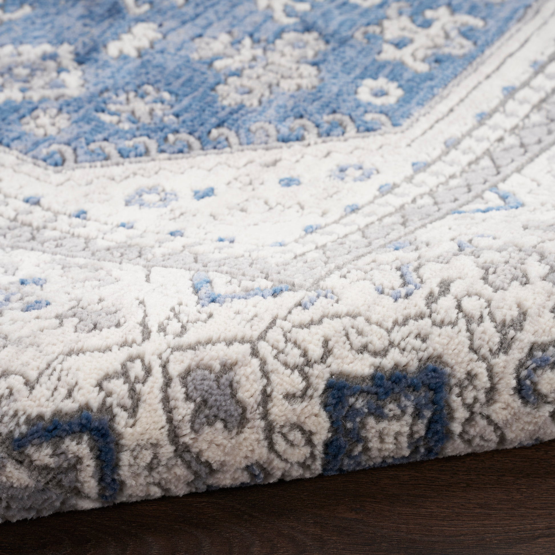 Nourison Home Series 4  Grey Navy  Traditional