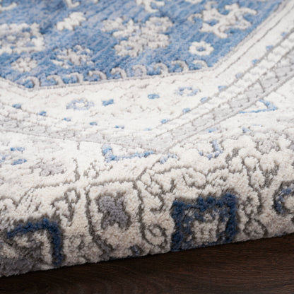 Nourison Home Series 4  Grey Navy  Traditional