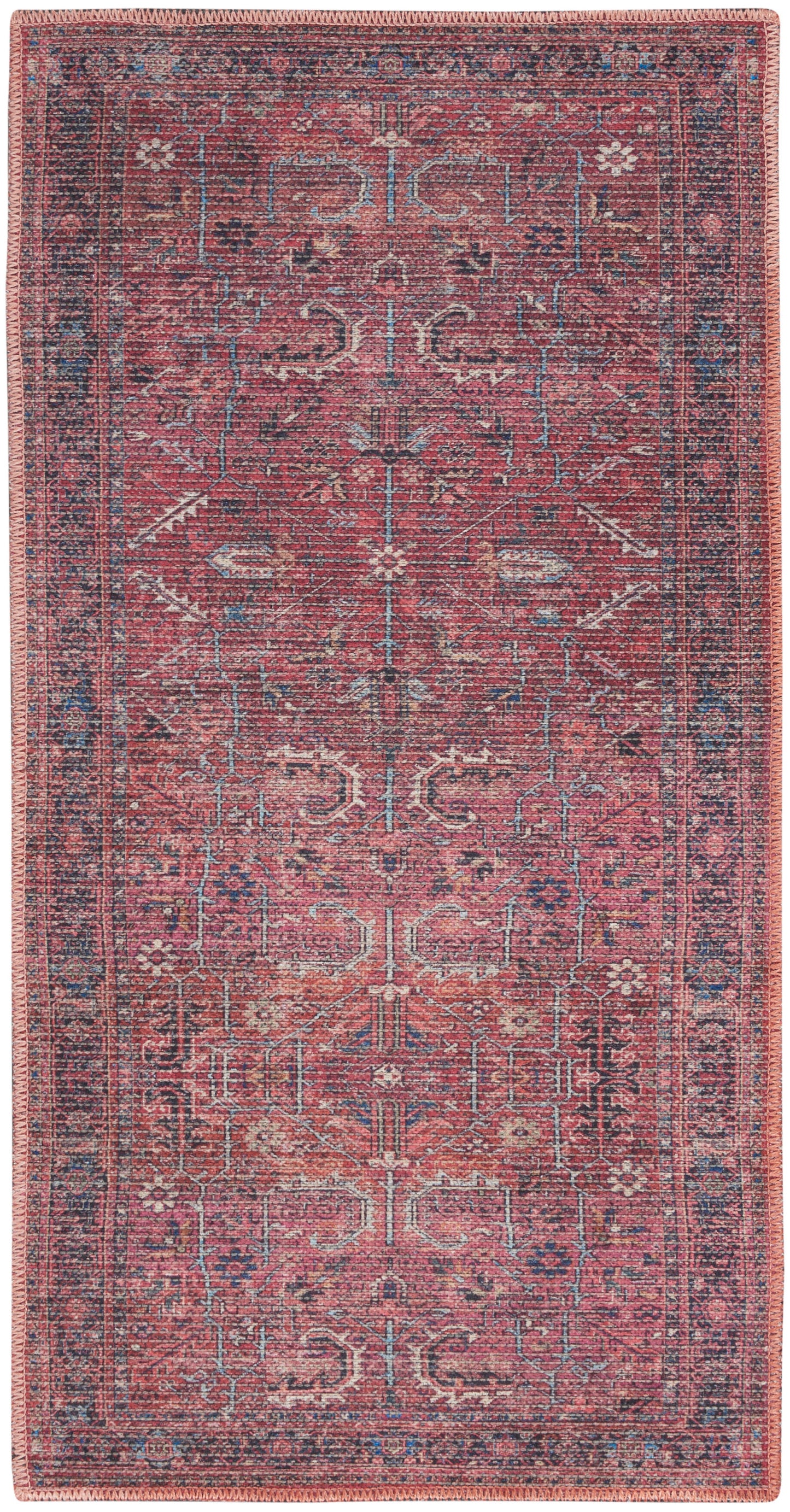 Nourison Home New Concept Washables SR102 Brick Traditional Machine Woven Rug