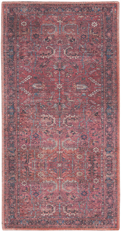 Nourison Home New Concept Washables SR102 Brick Traditional Machine Woven Rug