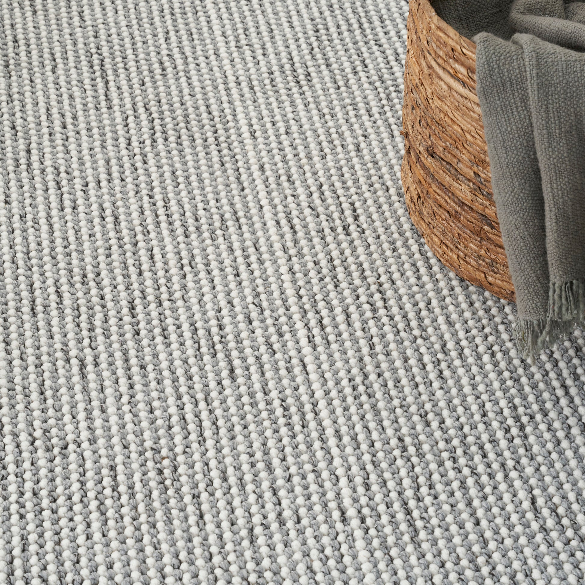 Nourison Home Natural Texture  Ivory Grey  Contemporary
