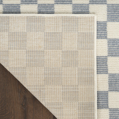 Nourison Home Serenity Home  Ivory Blue  Contemporary