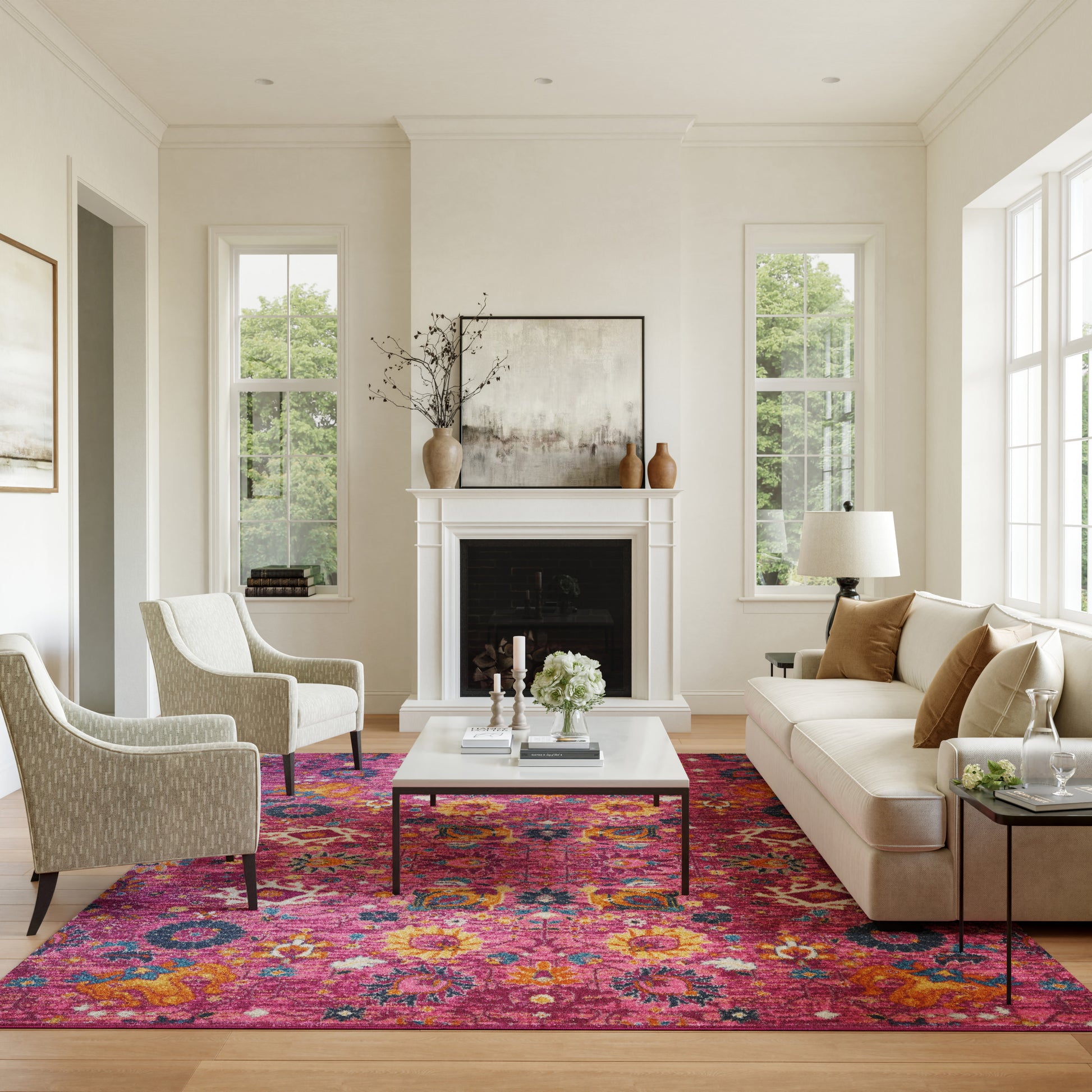 Nourison Home Passion  Fuchsia  Transitional
