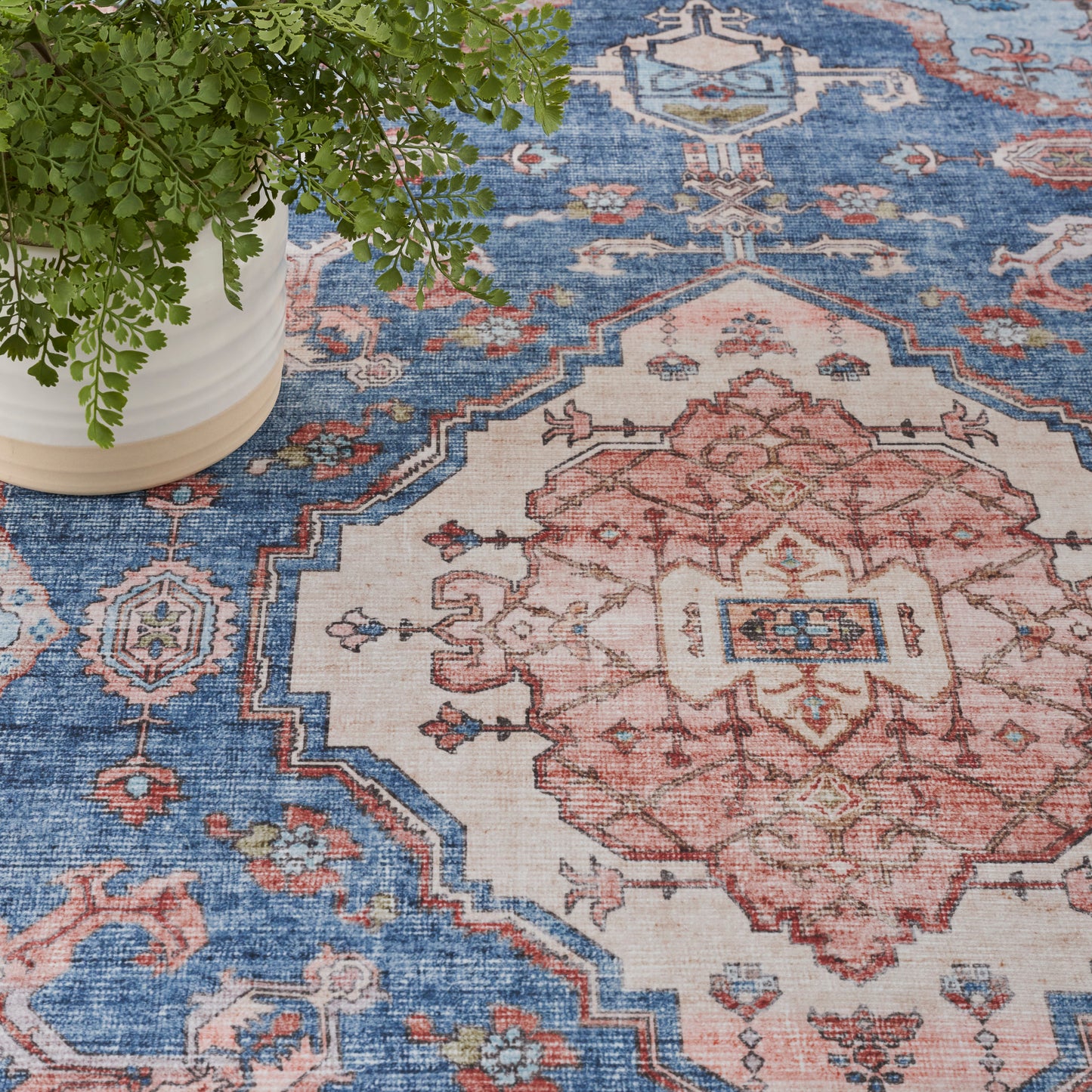 Nourison Home Fulton  Blue  Traditional