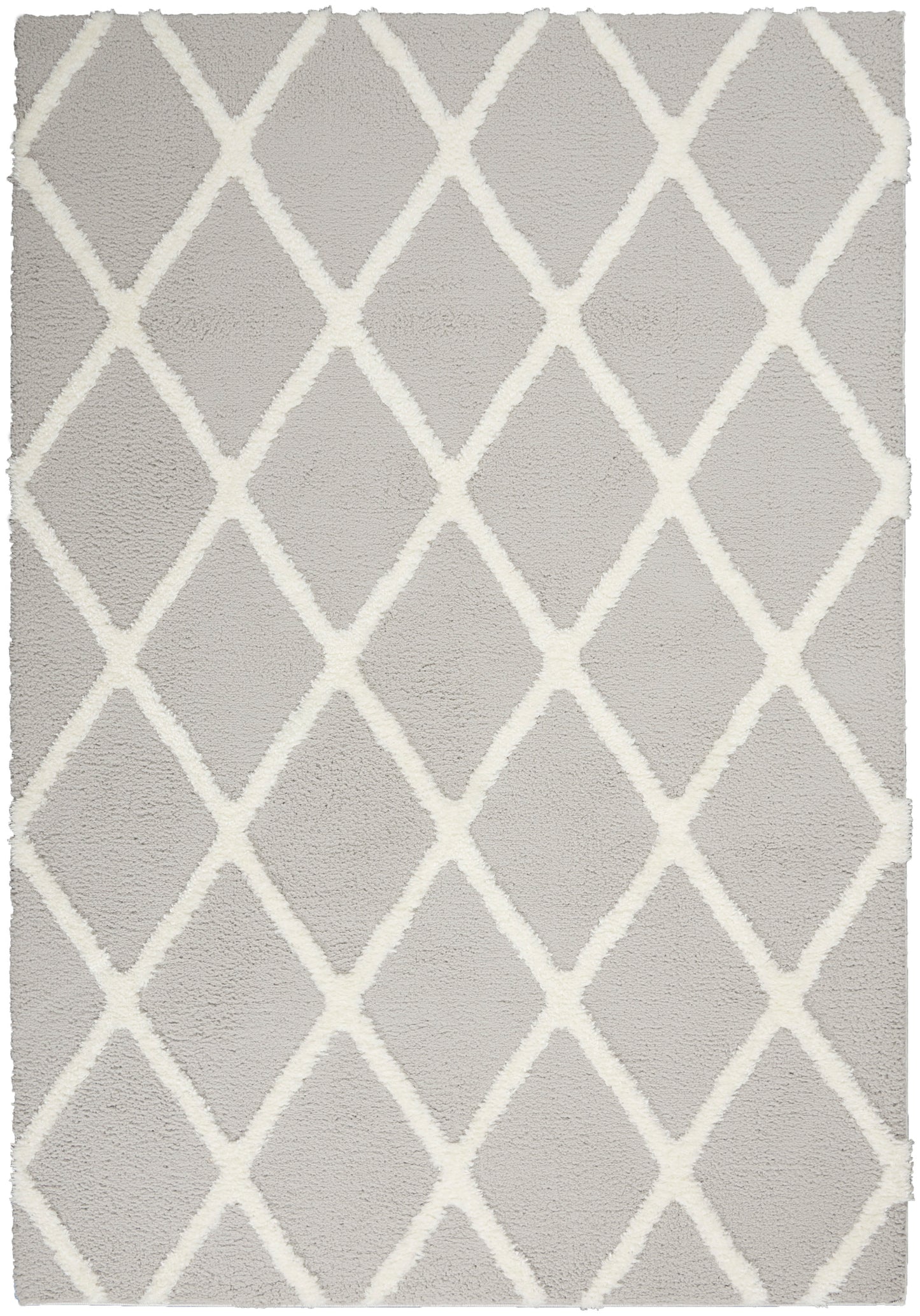 Nourison Home Feather Soft FEA01 Grey Ivory Contemporary Tufted Rug