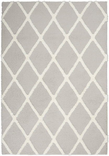 Nourison Home Feather Soft FEA01 Grey Ivory Contemporary Tufted Rug