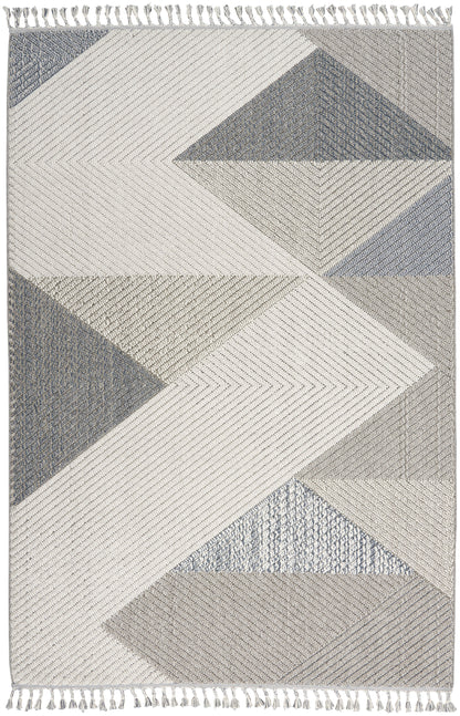 Nourison Home Paxton PAX04 Grey Slate Contemporary Power-loomed Rug