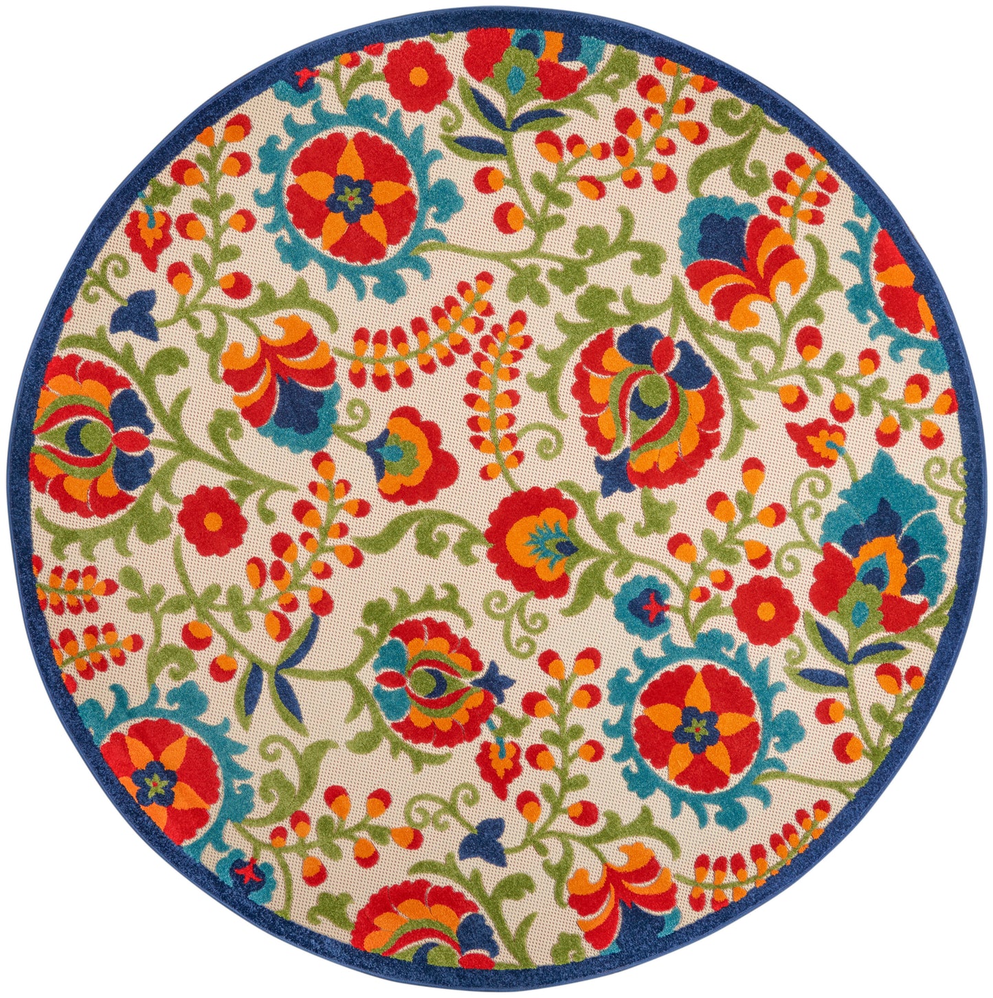 Nourison Home Aloha ALH17 Multicolor Contemporary Power-loomed Rugs