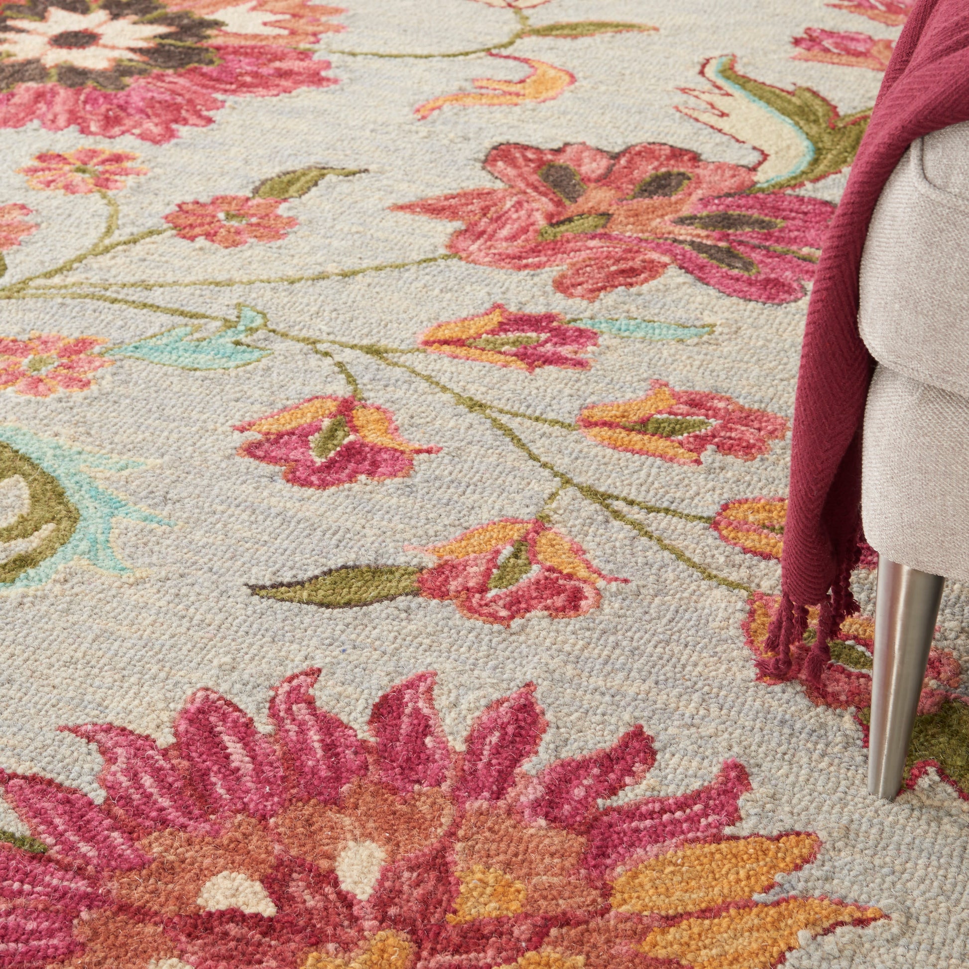 Nourison Home Bahari  Grey Multi  Contemporary