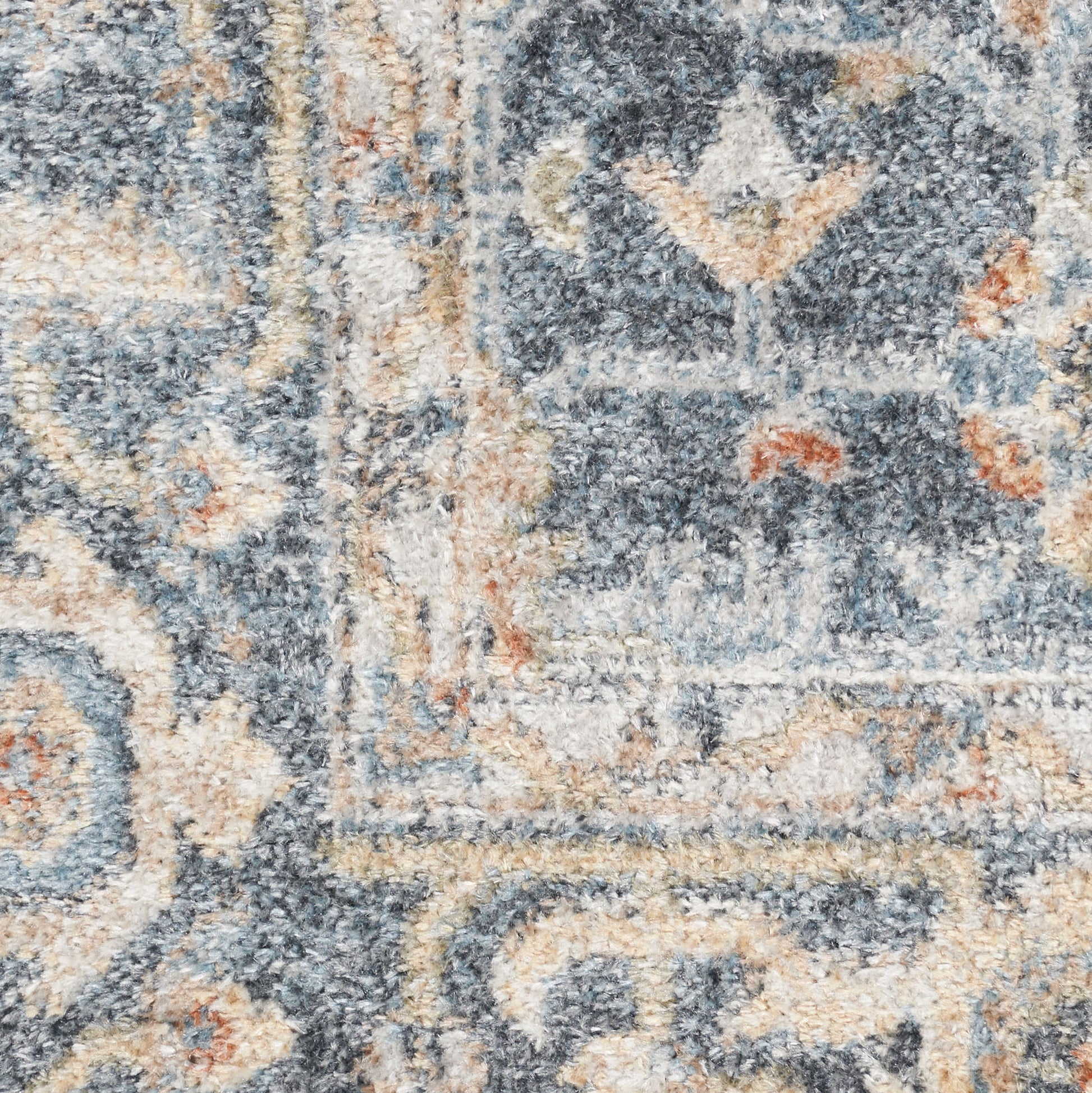 Nourison Home Astra Machine Washable  Grey Gold  Traditional