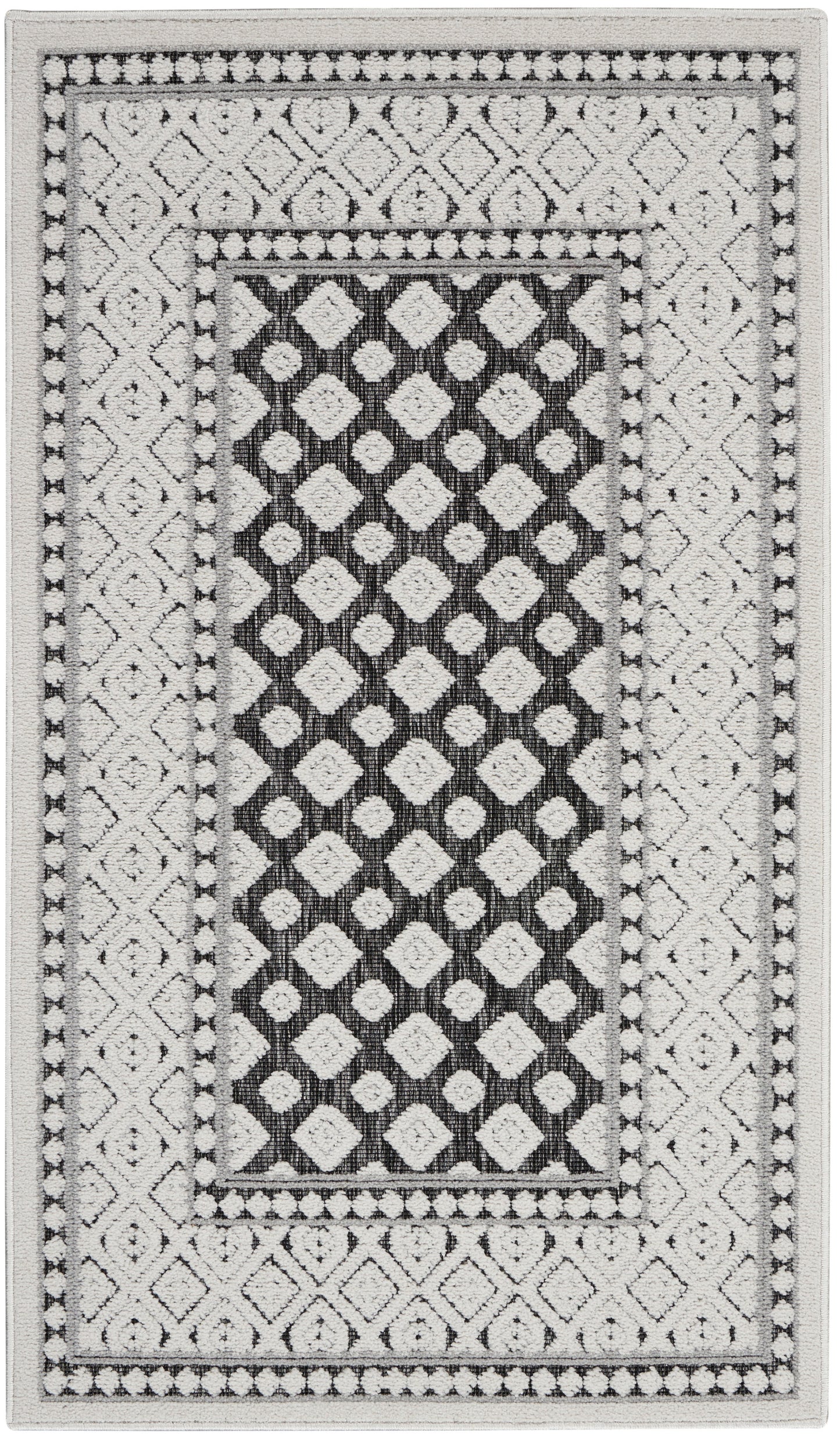 Nourison Home Key Largo KLG02 Dark Grey Transitional Power-loomed Rugs