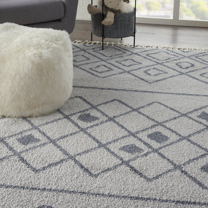 Nourison Home Serenity Shag  Grey Slate  