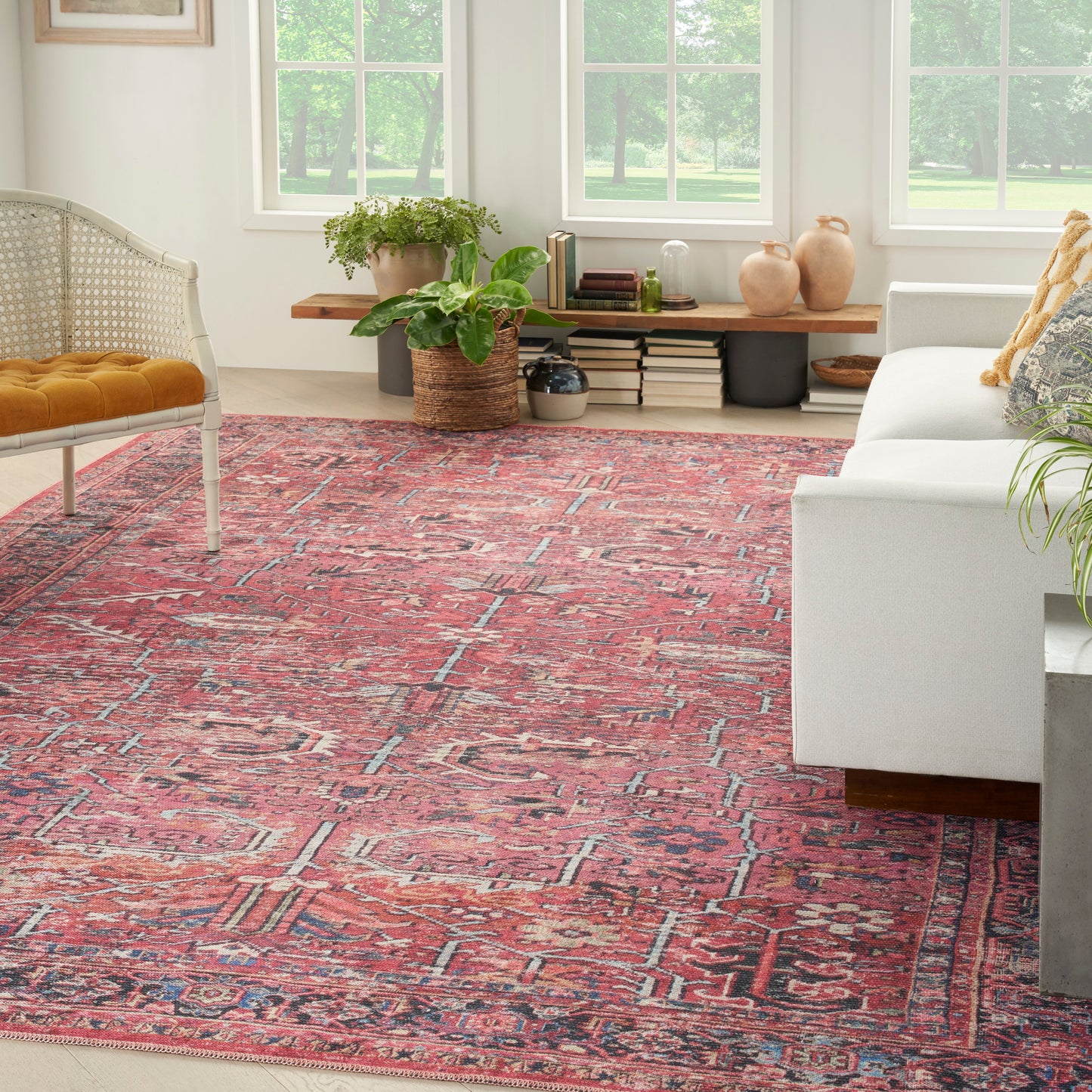 Nourison Home New Concept Washables  Brick  Traditional