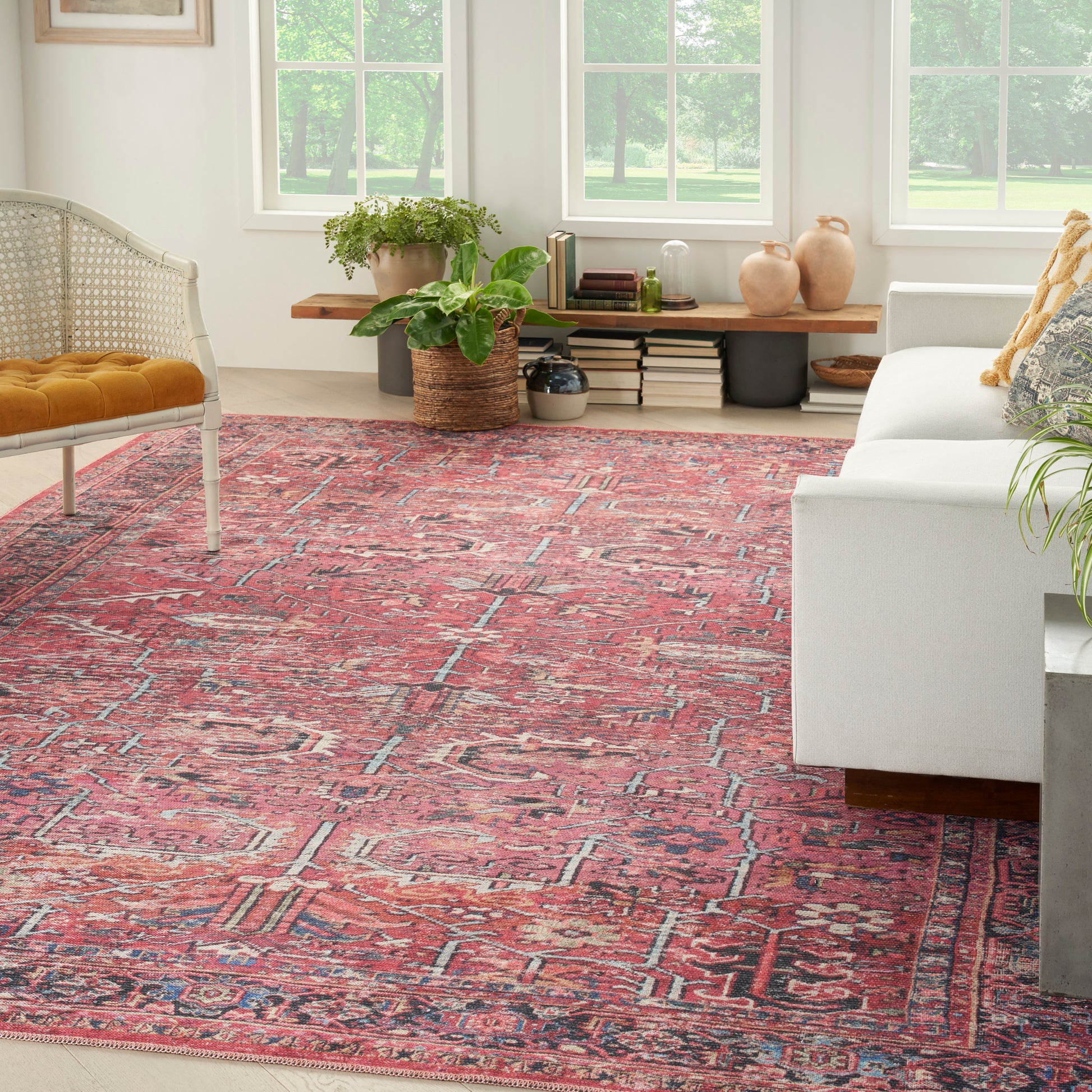 Nourison Home New Concept Washables  Brick  Traditional