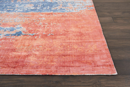 Nourison Home Safari Dreams  Blue Brick  Contemporary