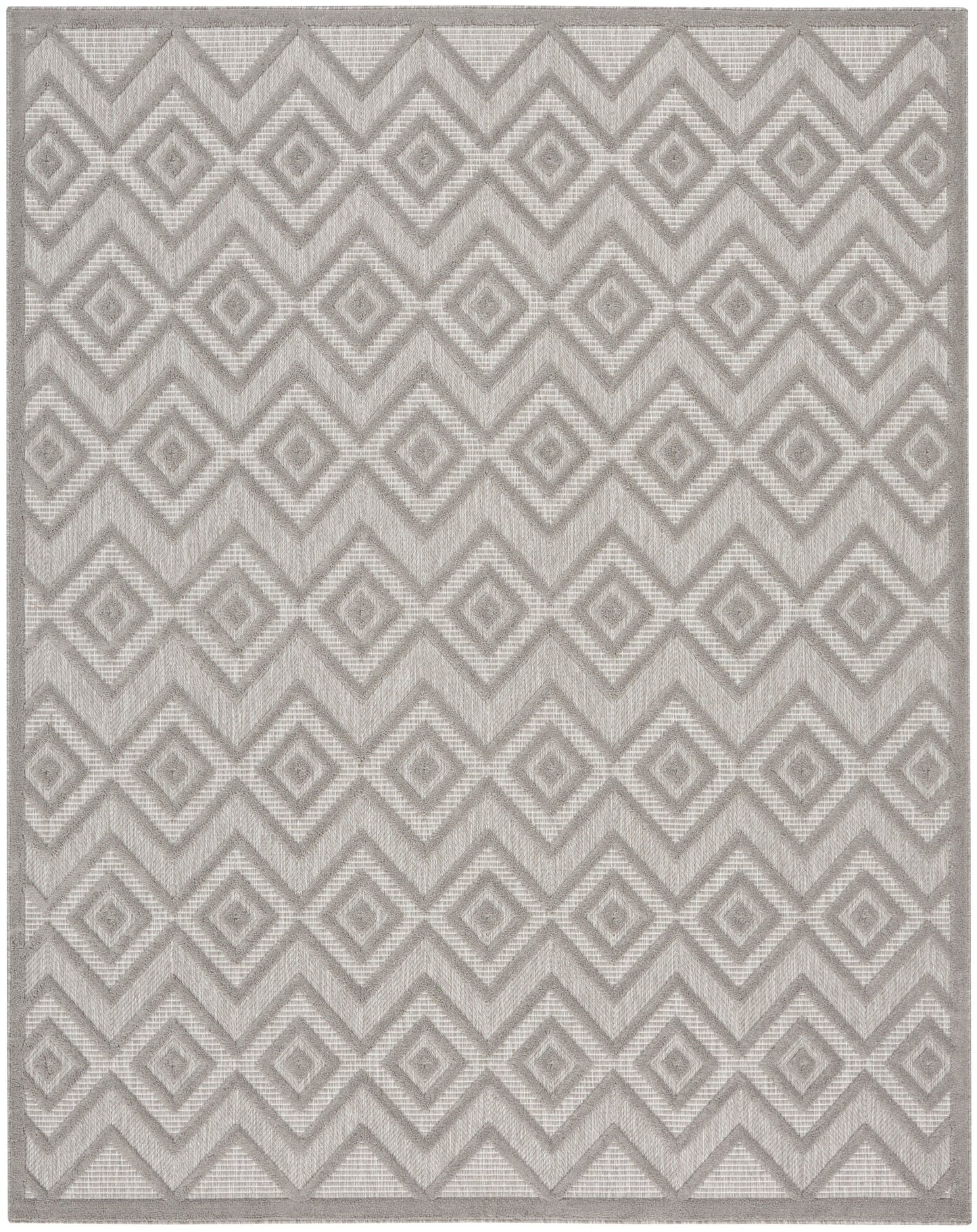 Nourison Home Versatile NRV01 Silver Grey Contemporary Flat Weave Rug