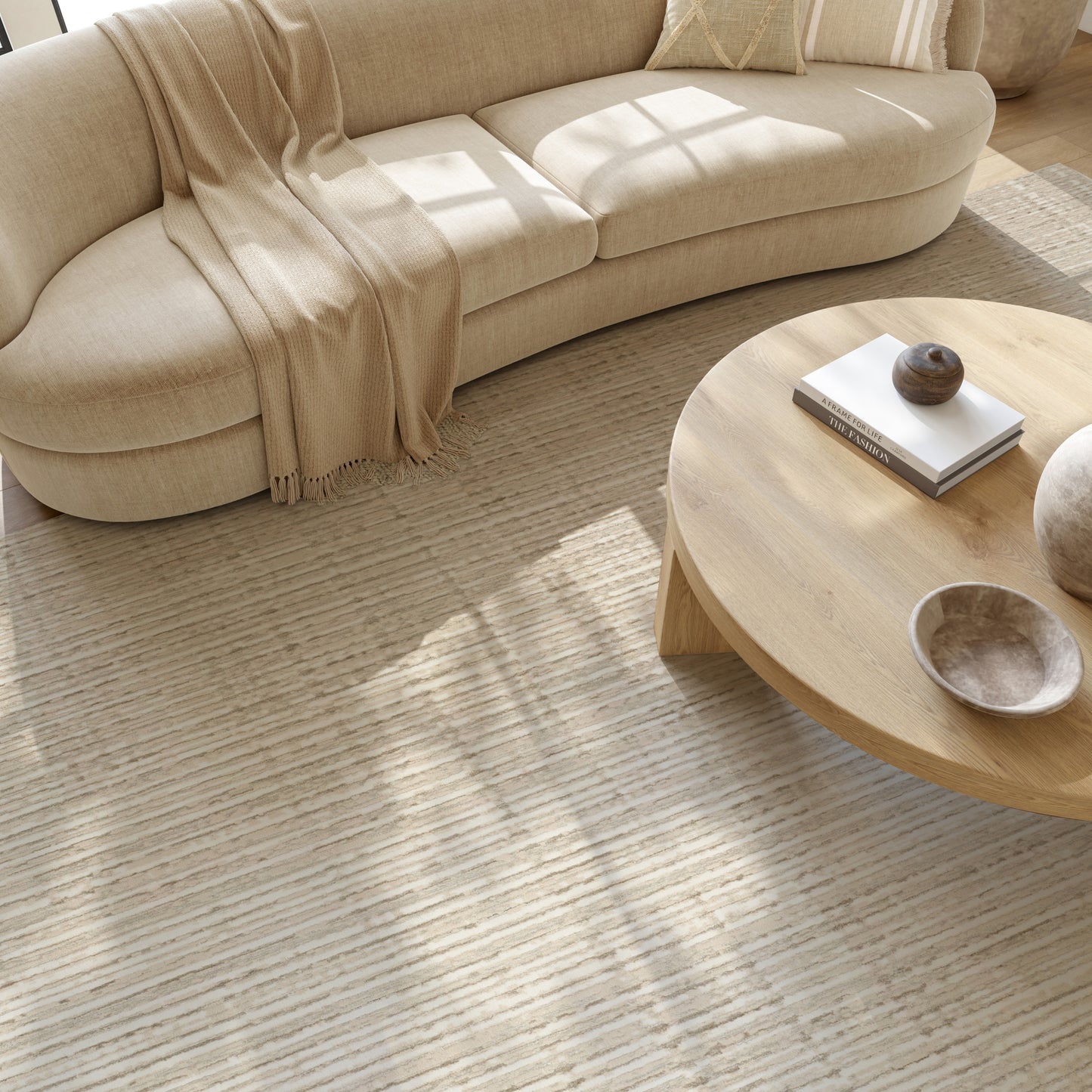 Nourison Home Soft Structure  Beige  Contemporary