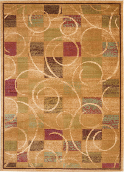 Nourison Home Expressions XP01 Beige Contemporary Power-loomed Rug