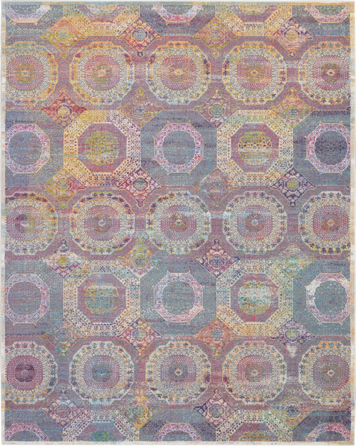 Nourison Home Ankara Global ANR05 Multicolor Transitional Power-loomed Rug
