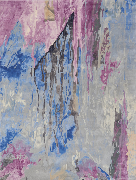Nourison Home Prismatic  Grey Multicolor  Contemporary