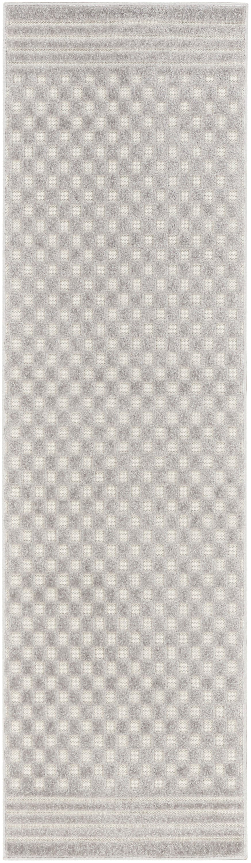 Nourison Home Care Free CAF02 Light Grey Contemporary Loom-woven Rug
