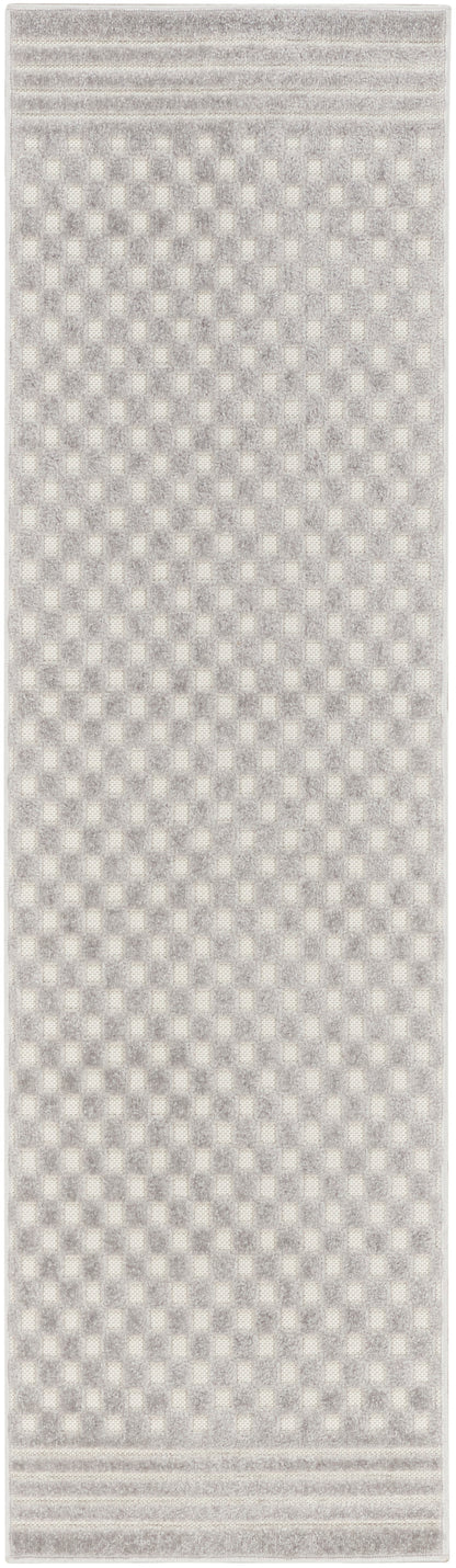 Nourison Home Care Free CAF02 Light Grey Contemporary Loom-woven Rug