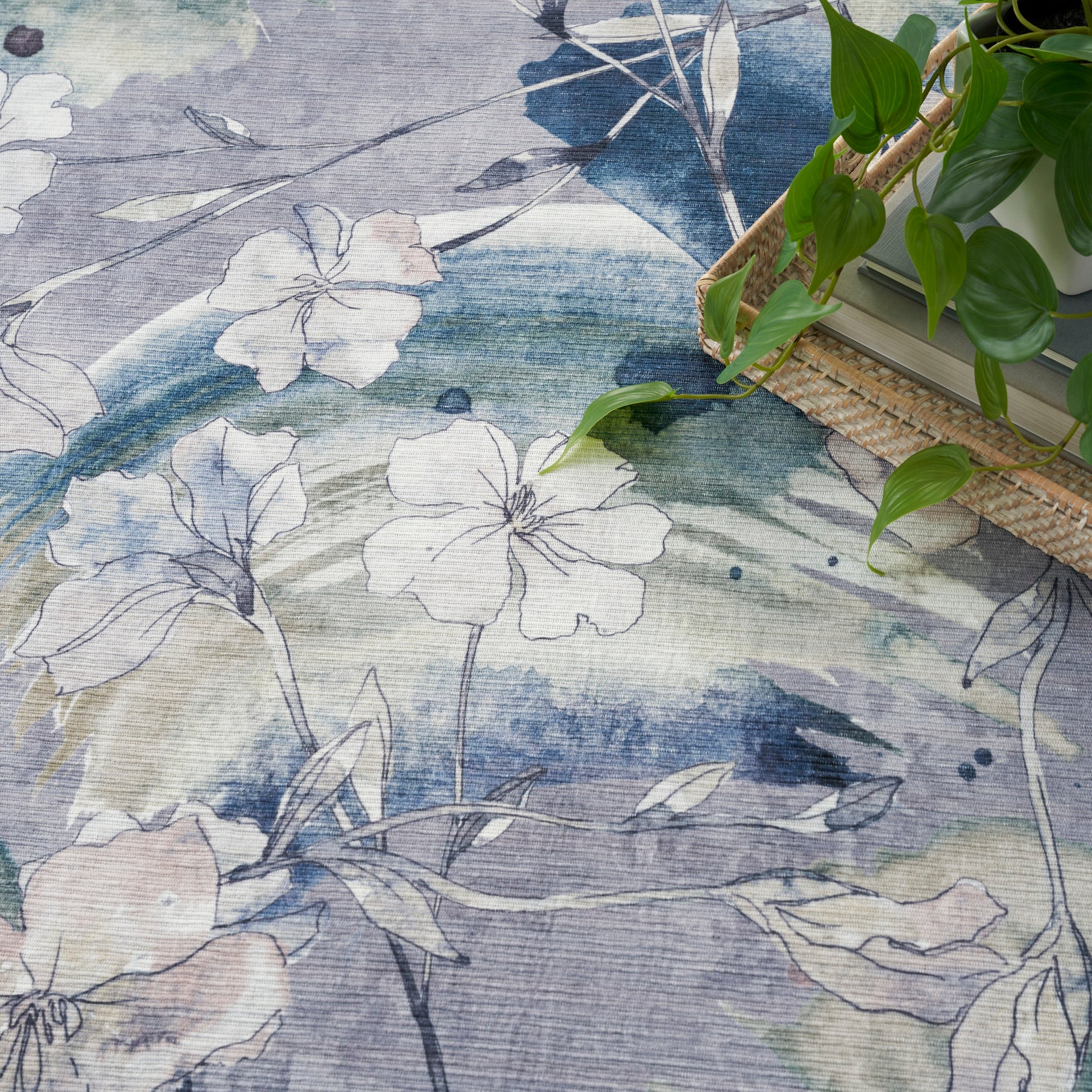 Nourison Home Nourison Washables  Grey Blue  Traditional