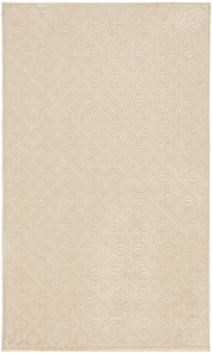 Nourison Home Washable Charm WCH03 Ivory Contemporary Machine Woven Rug
