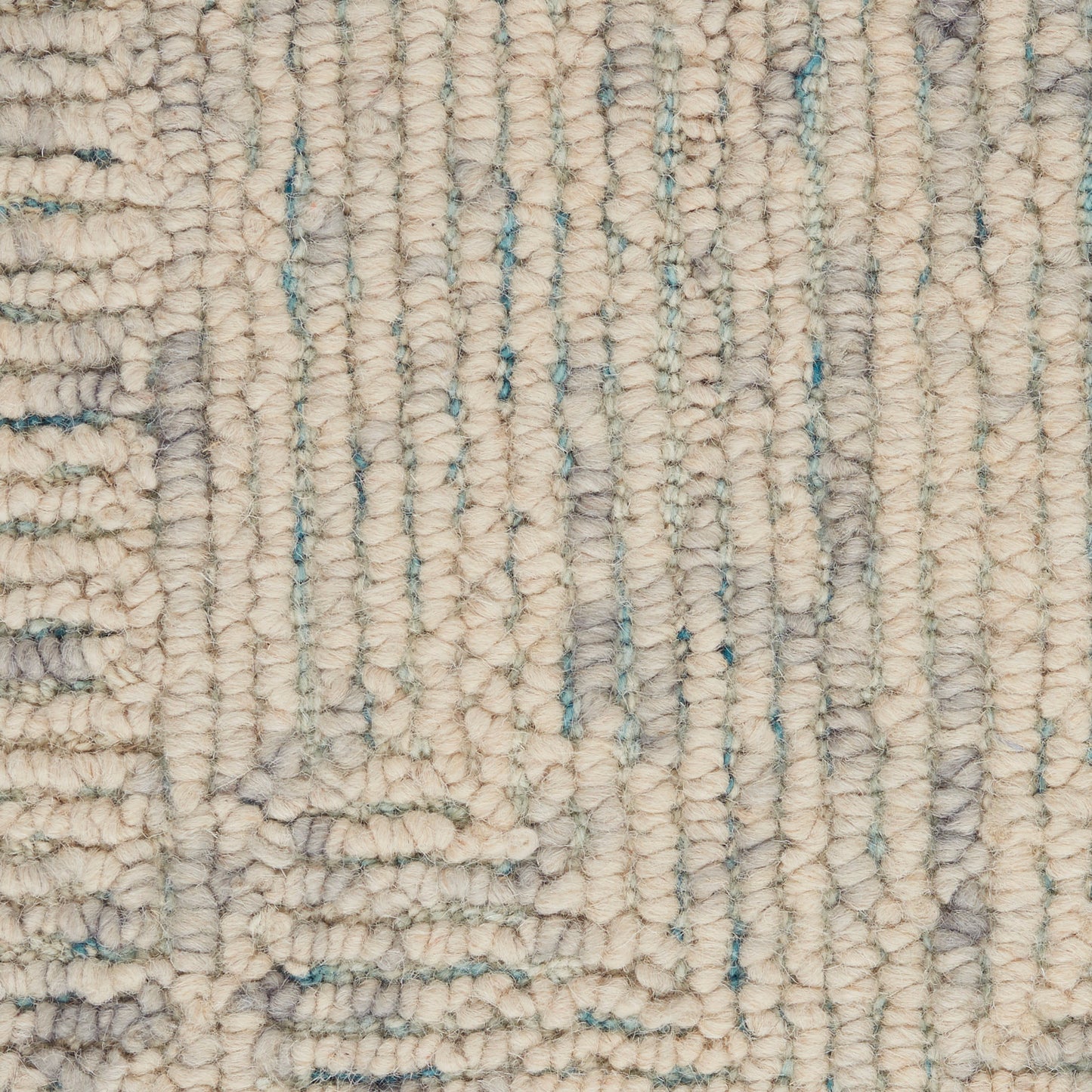 Nourison Home Colorado  Ivory Grey Teal  Contemporary