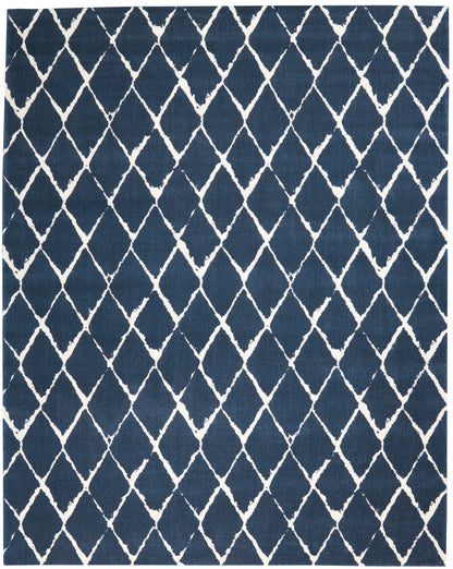 Nourison Home Twilight TWI15 Navy Contemporary Power-loomed Rug